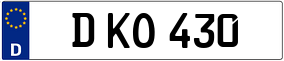 Truck License Plate